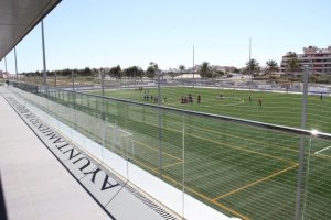 Este es campo de fútbol del Centro Deportivo de Las Marinas, donde jugará el filial.