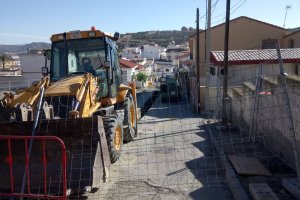Trabajos comenzados este mes en el barrio de La Cruz.