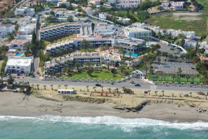 Vista aérea de la costa de Mojácar.