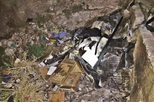 Cueva en la que se originó el fuego.