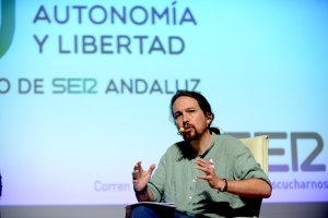 Pablo Iglesias, la semana pasada en Sevilla.