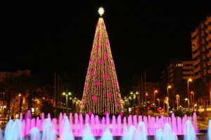El abeto de la Plaza de las Velas será más alto este año.