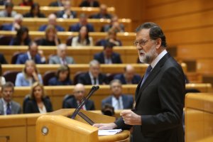 Mariano Rajoy en el Senado. /TWITTER