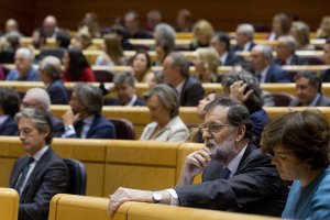 Mariano Rajoy, hoy en el Senado