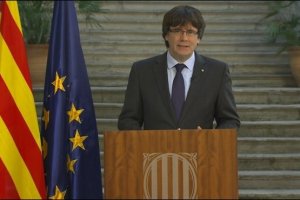 Puigdemont en su declaración de hoy.