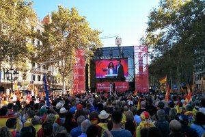 Escenario ubicado en la Gran Via de Barcelona.