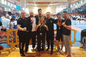 Los cinco campeones nacionales en Benidorm.