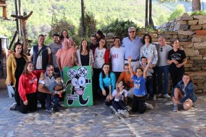 Algunos de los participantes en la reunión acudieron con sus hijos para un día de convivencia.
