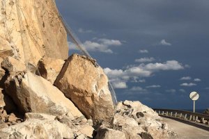 Imagen de los desprendimientos de 2016.