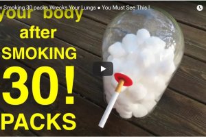Esto es lo que pasa al fumar un paquete diario durante un mes.