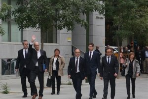 Varios de los exconsellers se dirigen esta mañana a declarar a la Audiencia Nacional