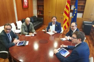 Junqueras junto a los consellers