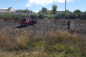 Lugar del incendio el pasado 20 de octubre en el municipio de Albox una vez extinguido. Foto: Somos Albojenses