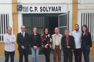 Visita de la delegada de Educación al colegio Solymar.