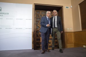 Rueda de prensa tras el Consejo.