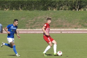 Urri en el partido contra el Maracena.