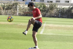 Tino Costa entrenando en la Vega.