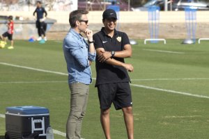 Misael Rivas con Miguel Ángel Corona.