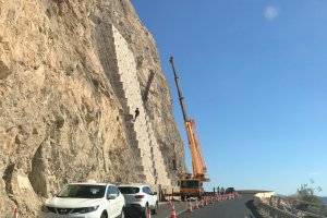 Imagen de esta semana de la carretera de El Cañarete.