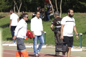 Fran Fernández en el campo Anexo.