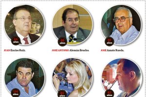 Algunos de los principales implicados y las penas que pide el fiscal