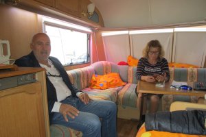 Los directivos de Asoproal durante la huelga de hambre