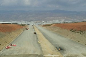 Obras de la variante, a finales de septiembre.