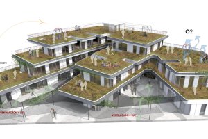 Diseño del futuro edificio asociativo de la Vega de Acá