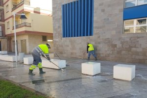 Trabajadores municipales de Adra