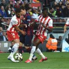 Messi en un partido contra la UD Almería.