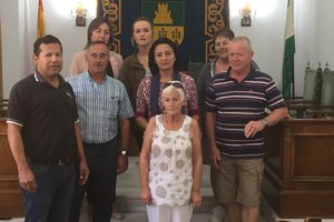 Reunión de la alcaldesa con algunos de los afectados.