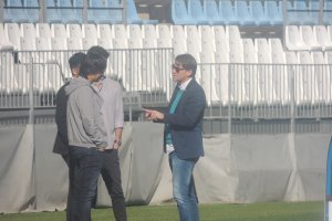 Rafita charlando con Ibán Andrés.