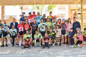 El podio con losvencedores.