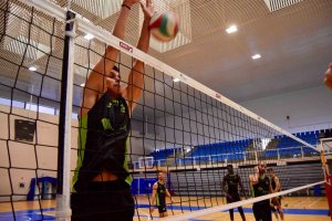 El colocador del Unicaja en acción.