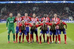 El once del Atlético contra la Roma.