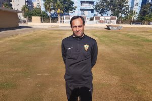 Fran Fernández en el campo de la Vega.