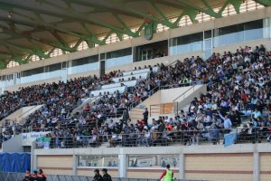Afición del CD El Ejido en un partido en Santo Domingo.