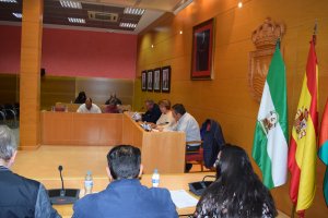 Pleno municipal donde se aprobaron las obras.