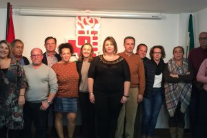 La nueva Ejecutiva del PSOE huercalense.