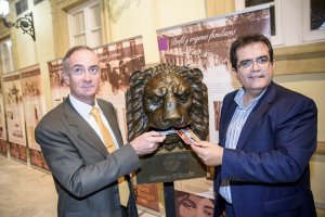 Inauguración, anoche, de la exposición.