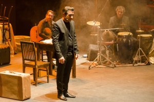 Juan Valderrama durante su paso por Almería el pasado sábado.