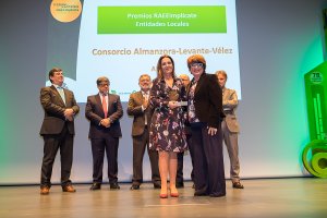 Entrega de uno de los premios al Consorcio.