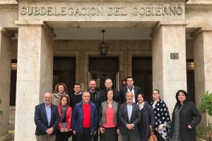 Alcaldes de varios municipios del Levante y Almanzora han estado en la Subdelegación de Gobierno.