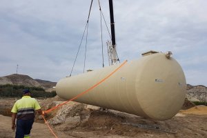 Instalación de la nueva EDAR?en el paraje de Los Menchones-El Rulador, en el término municipal de Arboleas.