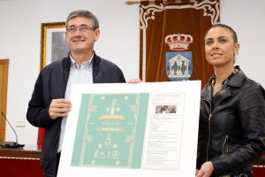 Manuel Cortés y Elisa Fernández presentando el programa de Navidad.