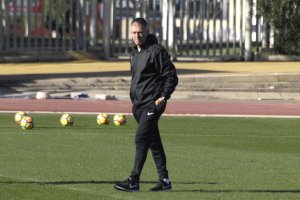 Lucas Alcaraz en el campo Anexo.