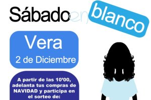 Detalle del cartel del Sábado en Blanco.