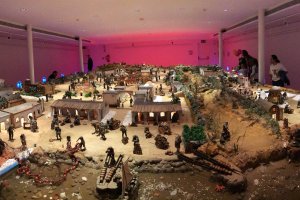 Belén municipal en el Museo de la Guitarra de Almería.