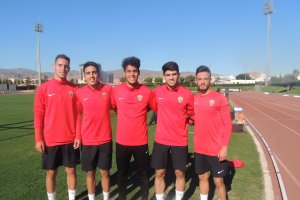 Gordillo, Joel, Juanfran, Ruiz y Javi Moreno.