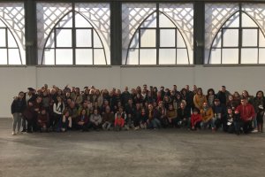 Participantes y organizadores de la primera recreación disfrutaron el sábado de una jornada de convivencia.